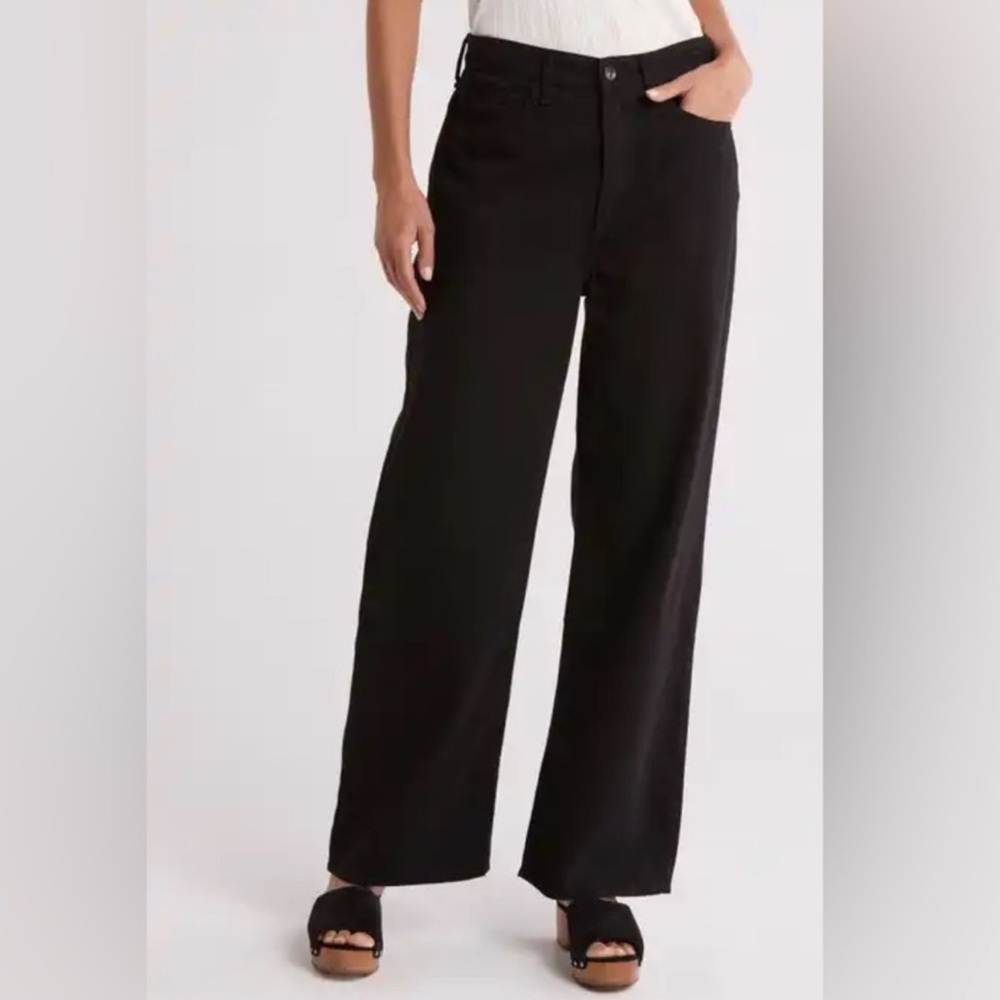 Rag & Bone - Annie Wide Leg Ankle Jeans -Black High Rise - Size 31 - MSRP: $248